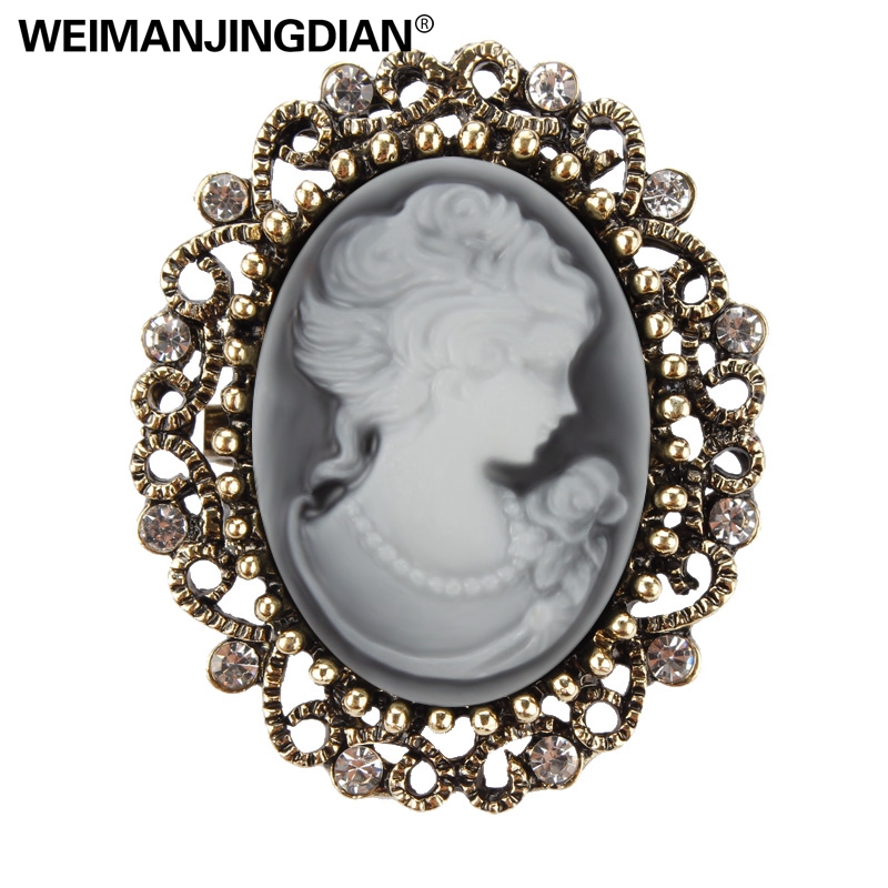 WEIMANJINGDIAN Brand Vintage Gold Color Plated Crystal Rhinestones Flower  Antique Brooch Pins for Women in Assorted - Price history & Review,  AliExpress Seller - WeimanJewelry Store, Brooches And Pins For Women  Vintage 