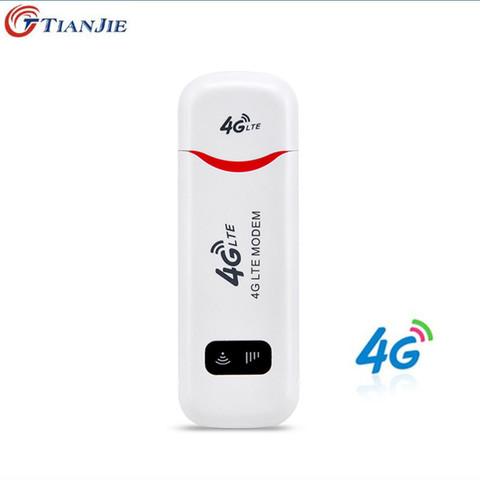 TIANJIE 4G WiFi Modem LTE USB Hotspot wireless car wifi router cat3 qualcomm wifi dongle 4g Sim Dongle For Windows Mac OS ► Photo 1/5