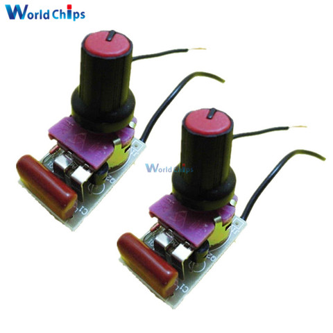 2Pcs 100W Dimmer Module DIY Kit with Switch Speed Regulation Module For Arduino Electronic Suite ► Photo 1/1