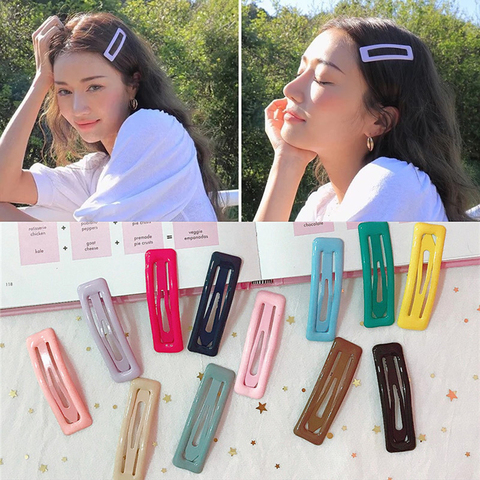 Color Square Candy Hair Clips Alloy Girl Hairpin Summer Cartoon Hairclips  BB Clip Fashion Solid color Hair Accessories - Price history & Review, AliExpress Seller - MODENGCHONGER Official Store