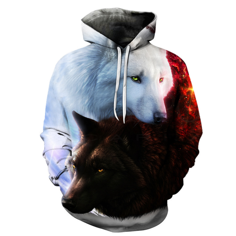 Gutuomy 3D Hoodies Men 3D Print Hoodie Sweatshirt Tracksuit Pullovers Tops Color As The Picture XL