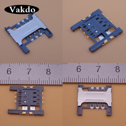 5PCS/LOT mobile phone SIM card reader socket slot Insert type Bridge high quality holder Connector for Lenovo A288t A336 A298T ► Photo 1/3