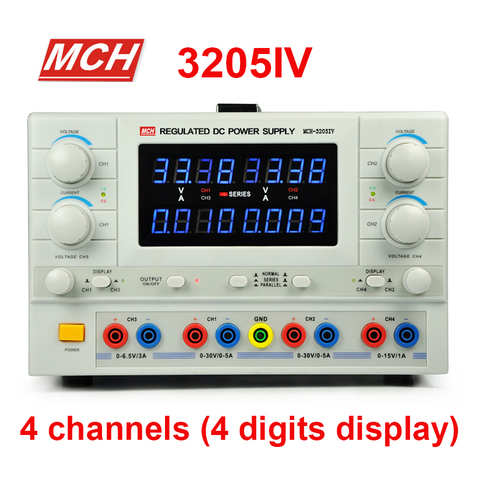 MCH-3205IV DC power supply 4-way power adjustable experimental laboratory power supply Switching Power Supply 4 digits display ► Photo 1/1