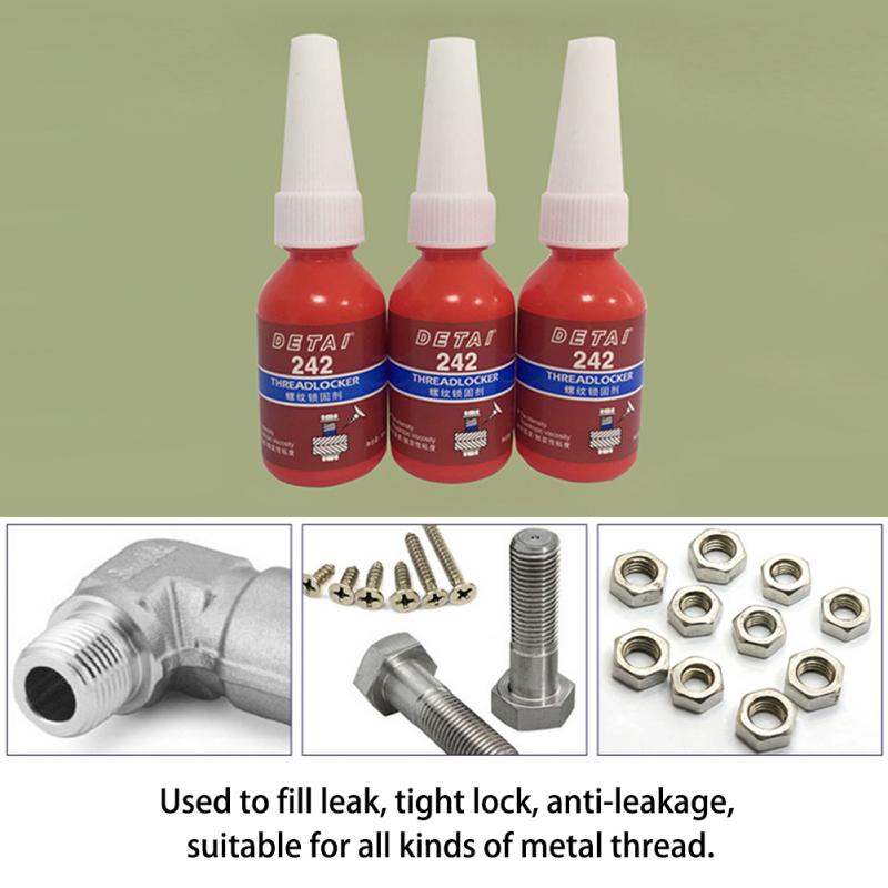 1pc/4pcs 10ml 242 Liquid Glue Blue Anaerobic Adhesive Removable Sealant Thread Super Glue For Metal Surfaces And Screw ► Photo 1/6