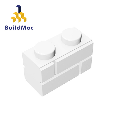 BuildMOC Compatible Assembles Particles 98283 1x2 For Building Blocks Parts DIY LOGO Educational Tech Parts Toys ► Photo 1/5