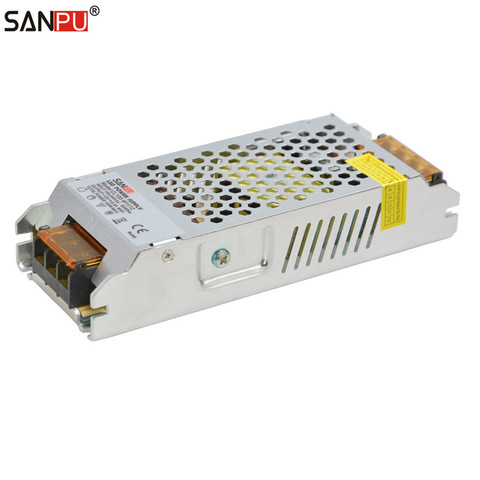 SANPU 24V 4A Power Supply 100W Constant Voltage LED Switch Mode Driver Transformer Slim Aluminum Indoor IP20 for LEDs Light Bars ► Photo 1/6