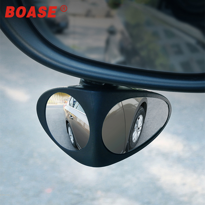 Black Right KKmoon Blind Spot Mirrors for Cars 2 in 1 Wide Angle Mirror 360° Rotation Adjustable Convex Rear View Mirror View Front Wheel for Universal Cars 
