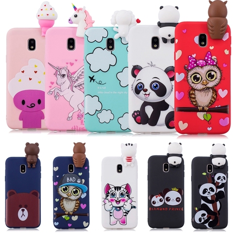 3D Cute Panda phone Case For Samsung Note 8 Case Candy TPU For Samsung Galaxy A5 A7 J5 J7 2017 A9 2022 S8 S9 S10 Plus A50 A70 S7 ► Photo 1/6