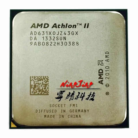 AMD Athlon II X4 631 2.6 GHz Quad-Core CPU Processor AD631XWNZ43GX Socket FM1 ► Photo 1/1