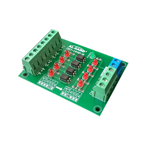 3.3V To 5V/5V To 5V/12V To 5V 4 Channel Optocoupler Isolation Board Level Voltage Conversion Board PLC Signal ► Photo 1/1