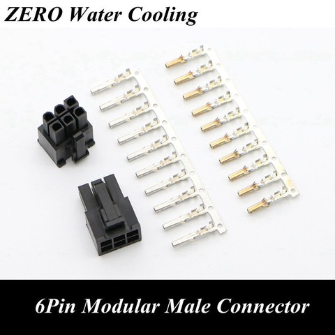 PSU Modular Power Supply 6Pin Connector with 6pcs Terminal pins for PC Modding. ► Photo 1/1