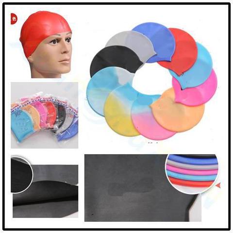 adult adolescent Silicone swimming cap swimming hat hair cap waterproof silicone swimming cap ► Photo 1/6