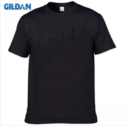 GILDAN Brand Blank T-Shirt Men Short Sleeve Tshirts Solid 100% Cotton Homme Tee Shirt 3XL Summer Men Clothings Plus Size XS-5XL ► Photo 1/6