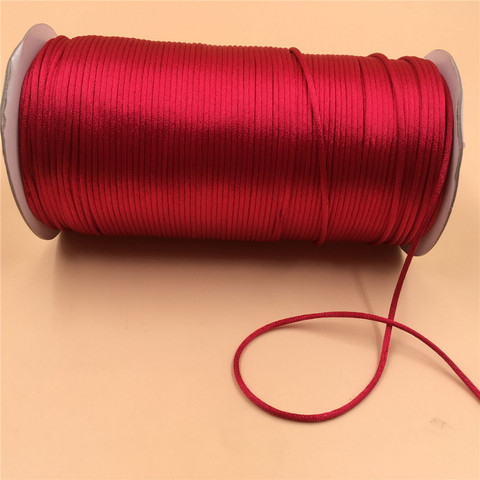 Nylon Braided String 2mm, Braided Satin Silk Cord