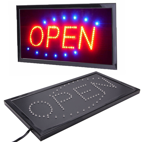 Good Quality 110V Bright Animated Motion Running Neon LED Business Store Shop OPEN Sign ► Photo 1/6