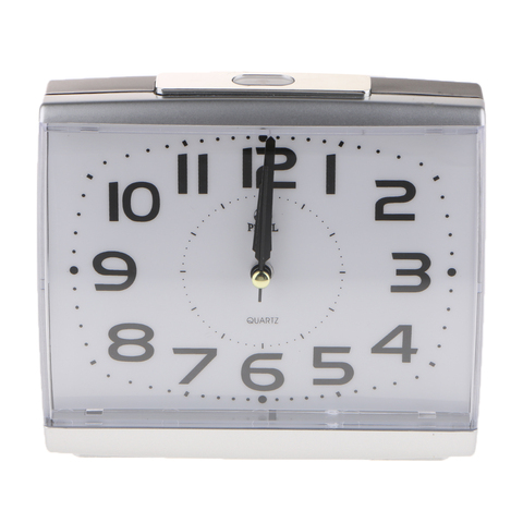 Non Ticking Analog Alarm Clock with Nightlight and Snooze/Ascending Sound Table Alarm Clocks Battery Powered ► Photo 1/6