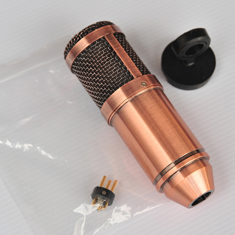 Gold Gray Brown Metal DIY Microphone Body Casing Mic Case Shell ► Photo 1/6