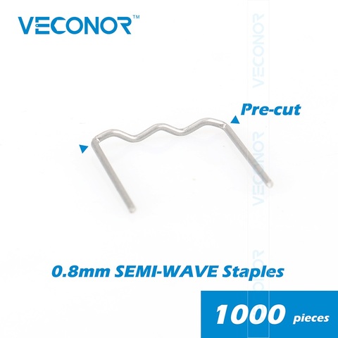 1000pcs 0.8mm Semi-wave Staples For Hot Stapler Plastic Welder Bumper Repair Machine ► Photo 1/1