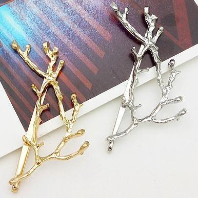 2022 Elegant Metal Tree Branch Hairpins Hair Clips for Women barrettes Female Headwear Alloy Hair Accessories Hair Clip New ► Photo 1/6
