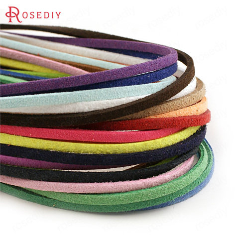 (13042)20PCS (1 piece Length:1 meter) 2.5x1.5MM Imitation Leather Square Cord Rope Diy Jewelry Findings Accessories Wholesale ► Photo 1/6