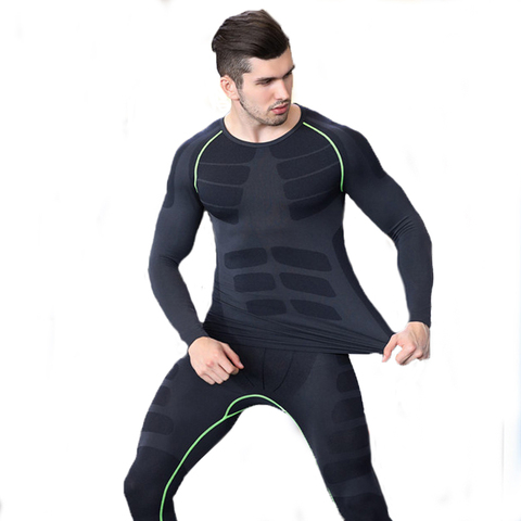 Brand Winter Thermal Underwear Sets Men Quick Dry Anti-microbial Stretch Thermo Underwear Male Warm Long Johns Underwear Suits ► Photo 1/6