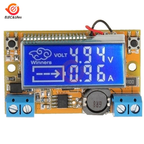 DC-DC 3A LCD Digital Step Down Power Supply Module 5-23V To 0-16.5V Voltage Current adjustable step-down Buck Converter board ► Photo 1/6