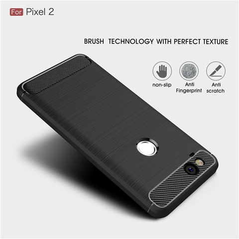 For Google Pixel 2 3 3A 4 XL case Luxury Slim Armor Soft Silicone Back Cover for Pixel 2XL 3XL 4XL Brushed Carbon Fiber Coque ► Photo 1/6