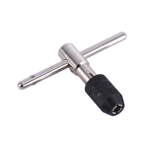 T-handle Reversible Single Tap Wrench Tapping Threading Tool M3-M8 M3-M6 1/8-1/4 Screwdriver Tap Holder Hand Tool J3 ► Photo 1/6