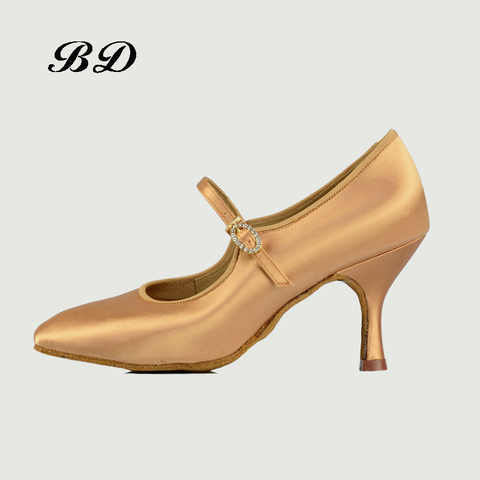 Drilling Buckle Dance Shoes Ballroom Women Latin shoes Modern Dancing Wear-resistant Sole Sweat Absorption Deodorant BD 137 HOT ► Photo 1/6