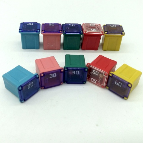 LPJ Rectangle small type Auto fuse 5 model 10pcs  20A 30A 40A 50A  60a  for Japan Car ► Photo 1/6