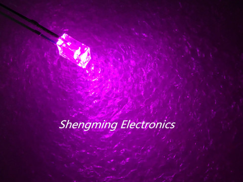 100pcs 2x3x4 Pink led light emitting diode super bright water clear 600-800mcd ► Photo 1/2