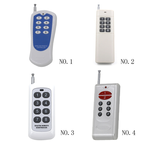 8 CH RF Wireless Remote Control Switch Wireless Remote Controller 8CH RF Transmitter 8 Button Controller 315/433Mhz ► Photo 1/2