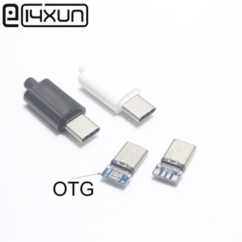 1set OTG or Larger Current USB 3.1 Type C Male Plug Welding Type USB-C 4 in 1 DIY Repairs Cable Charger Connector for iPhone ect ► Photo 1/1