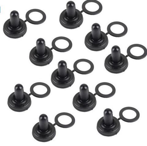 A13 10pcs/lot Toggle Switch Waterproof Rubber Resistance Cover Cap Boot Black VE178 P ► Photo 1/6