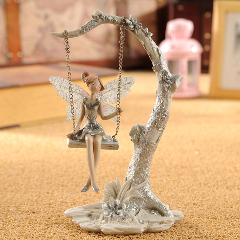 Fashion resin decoration gift exquisite swing fairy decoration smallsweet resin Mediterranean fairy decoration craft home decor ► Photo 1/1