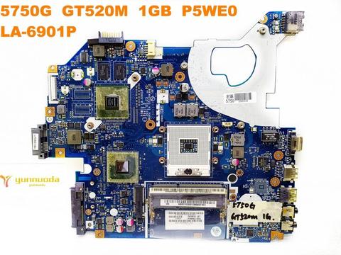 Original for ACER  5750G  laptop motherboard 5750G  GT520M  1GB  P5WE0  LA-6901P  tested good free shipping ► Photo 1/1