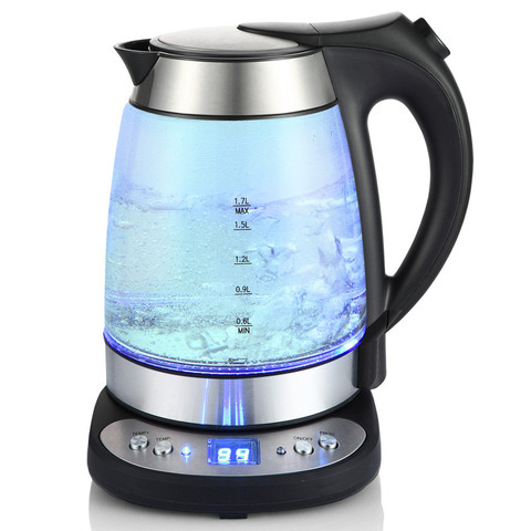 electronic thermostat insulation glass electric heating kettle teapot -  Price history & Review, AliExpress Seller - Shop500609 Store