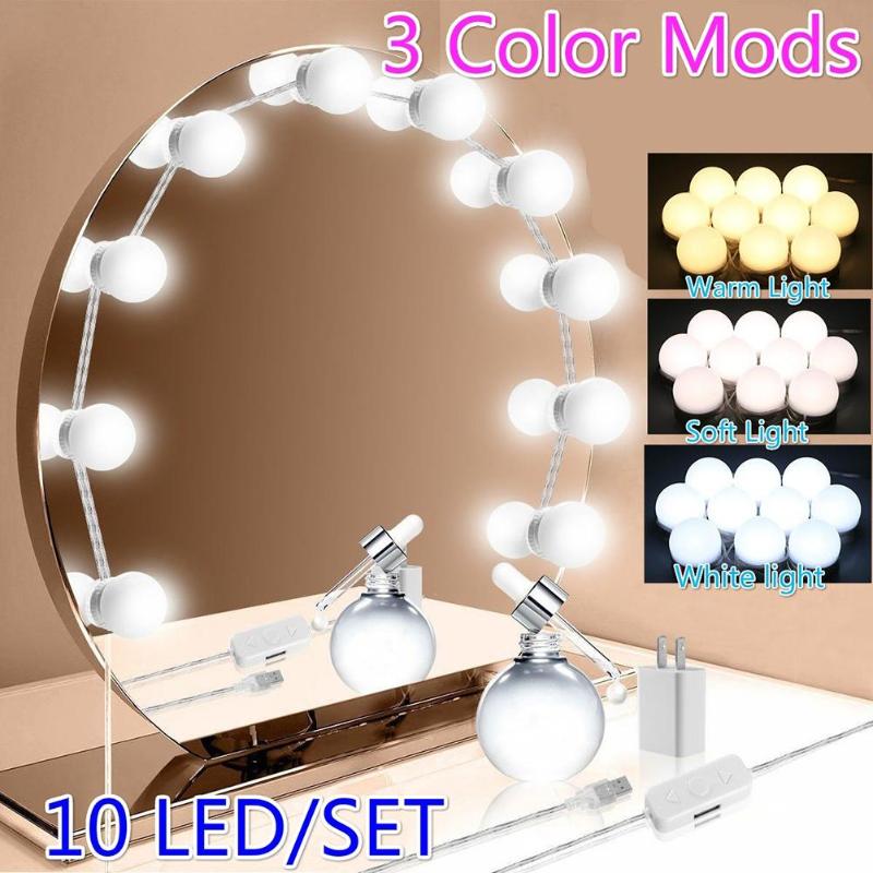 History Review On Led Makeup, Hollywood Makeup Mirror With Desk Lamp