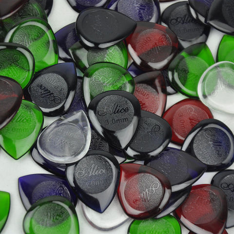 Lots of 100pcs Heavy Small Water drop Picks Mixed Colors for Guitar Bass 20mm x 23mm ► Photo 1/6
