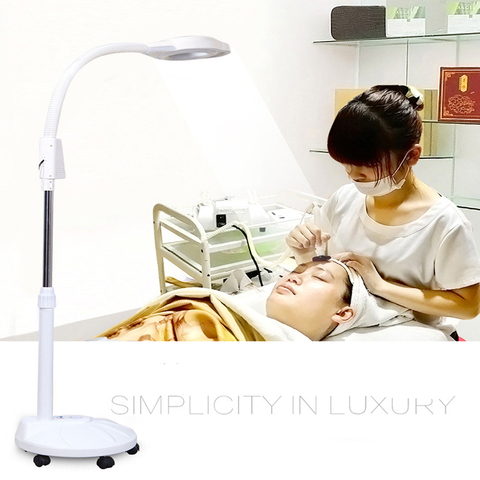 vusum LED beauty tattoo lamp without shadow cold light 16 times magnifying glass lamp Nail beauty eyelashes floor lamp ► Photo 1/6