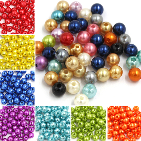 300pcs/bag Acrylic Imitation Pearls for Crafts 4mm Needlework Pearl Beads Jewelry Making Pearls for Handicrafts Wholesale Parels ► Photo 1/6