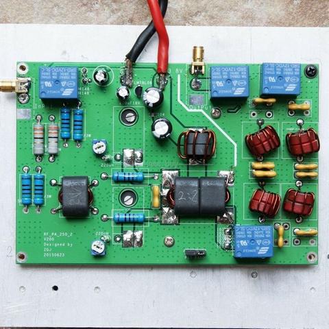 100W Dual band linear 7M & 14M high frequency RF power amplifier for wireless transceiver switching HF Ham Radio DIY KITS ► Photo 1/1