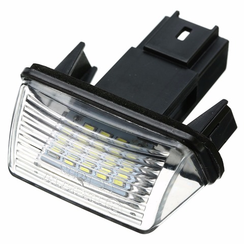 12V LED Number License Plate Light Lamp For Peugeot 206 207 306 307 406 407 For Citroen C3 C4 C5 Car License Plate Light ► Photo 1/5
