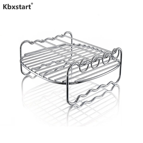 Kbxstart Air Fryer Accessories Grill Rack Microwave Oven Rack Empty Grid For Philips HD9220 HD9232 HD9233 HD9641 HD9646 HD9904 ► Photo 1/5
