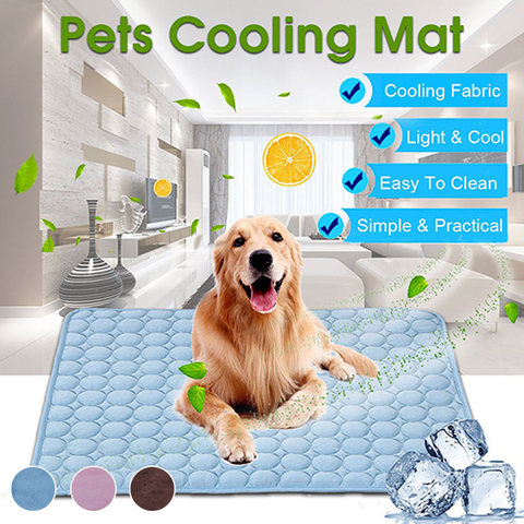 Dog Mat Cooling Summer Pad Mat For Dogs Cat Blanket Sofa Breathable Pet Dog Bed Summer Washable For Small Medium Large Dogs Car ► Photo 1/6