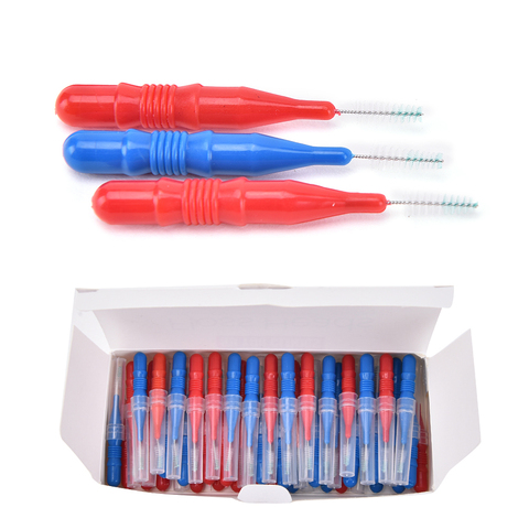 50pcs/lot Hygiene Dental Soft Floss Sticks Toothpick Teeth Cleaning Tooth Flossing Head Plastic Interdental Brush ► Photo 1/6