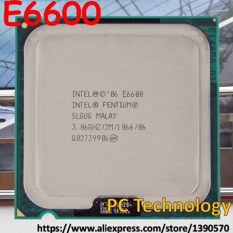 Original Intel E6600 pentium E 6600 Desktop CPU 2M Cache,3.06GHz,1066 MHz free shipping (ship out within 1 day) ► Photo 1/6