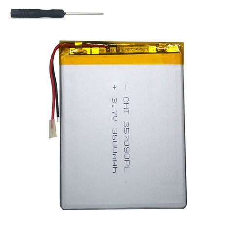 7 inch tablet universal battery pack 3.7v 3500mAh polymer lithium Battery for dexp ursus p380 +tool accessories screwdriver ► Photo 1/6