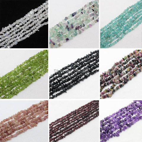 3-9mm Natural Crystal Stone Freeform chip beads  34