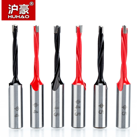 HUHAO 1pc Woodworking Drill Bit Dia. 4mm-9.5mm Carbide Row Drilling For Boring Machine 70mm Length Router Bit Drills For Wood ► Photo 1/6